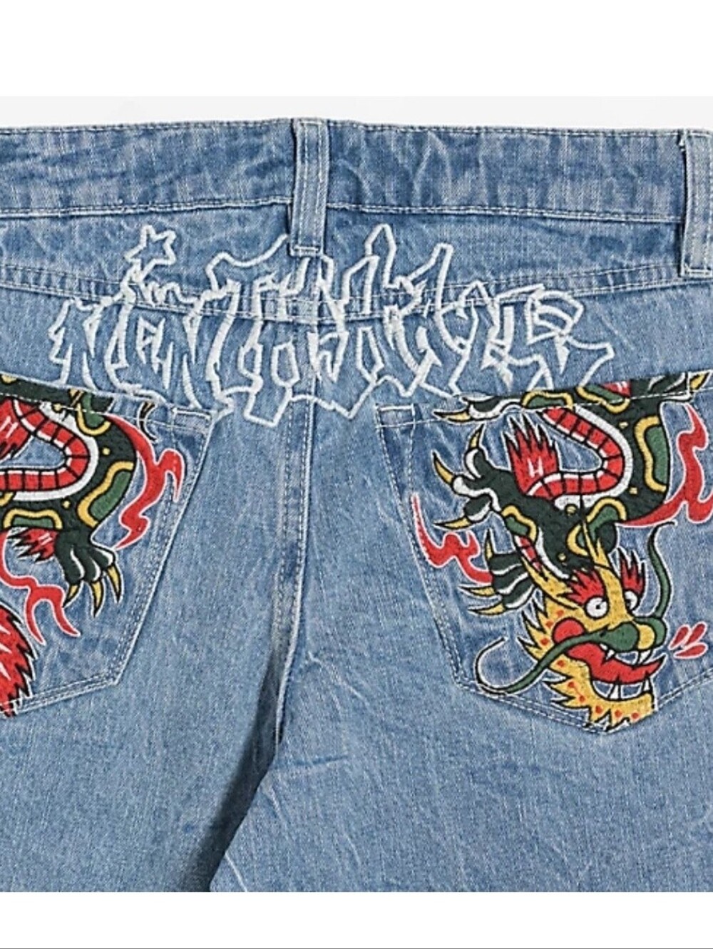 Ninth Hall Ambush Y2K Youth Dragon Jeans (Size 27)